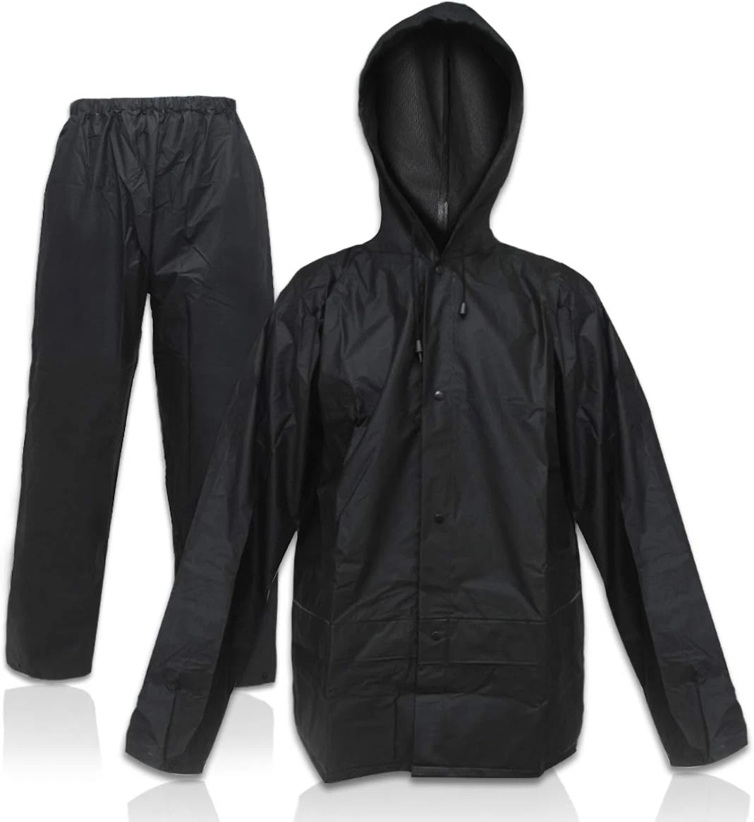 Traje Impermeable EVA Unisex Chaqueta y Pantalon Lluvia Ligero de Proteccion image 4