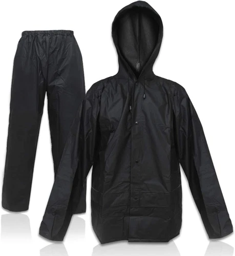 Traje Impermeable EVA Unisex Chaqueta y Pantalon Lluvia Ligero de Proteccion image 4