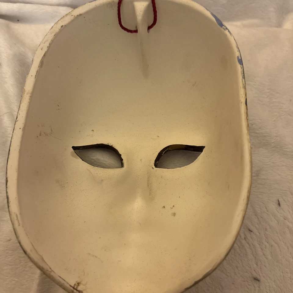 Ceramic Hand Made /painted Signed Jester Mask - Image 3 of 4