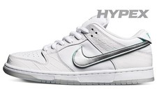Nike Diamond Supply Co. x Dunk Low Pro SB 'White Men Size