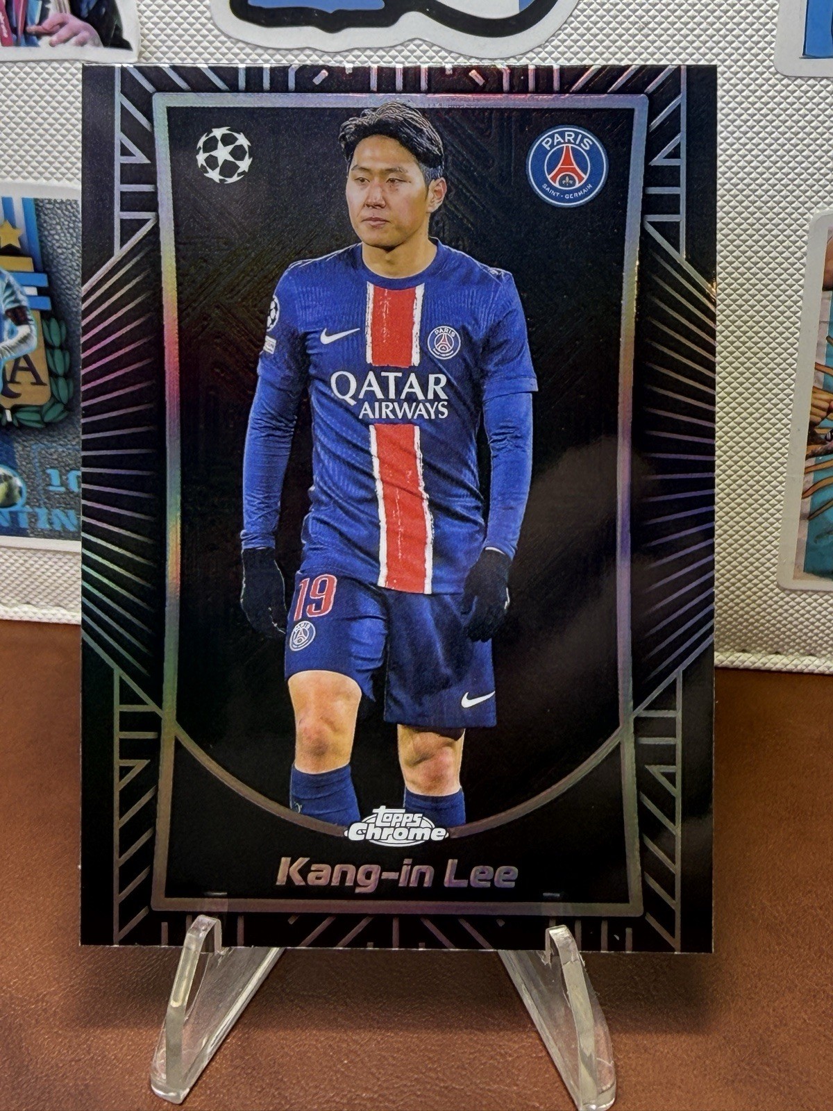 2024-25 Topps Chrome Uefa Club Competitions - Shadow Etch Kang-in Lee #SE-7 PSG