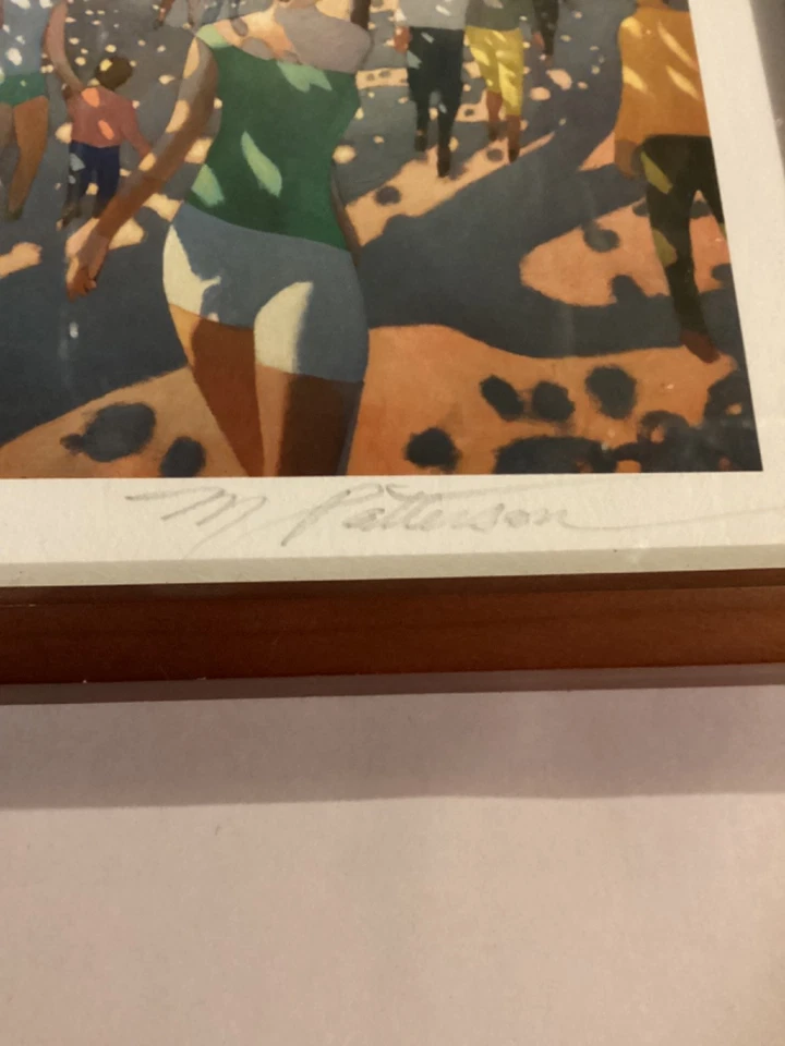 Michael Patterson #3309 8” x 11” impresión firmada a mano enmarcada “luz moteada” Foto 2 de 4