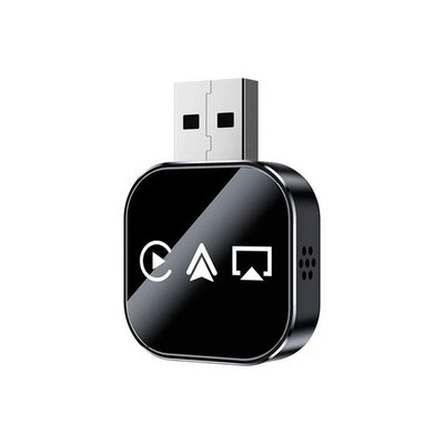 Wireless CarPlay Android Auto Mirror Link Adapter BT5.0 USB Plug & Play for Car