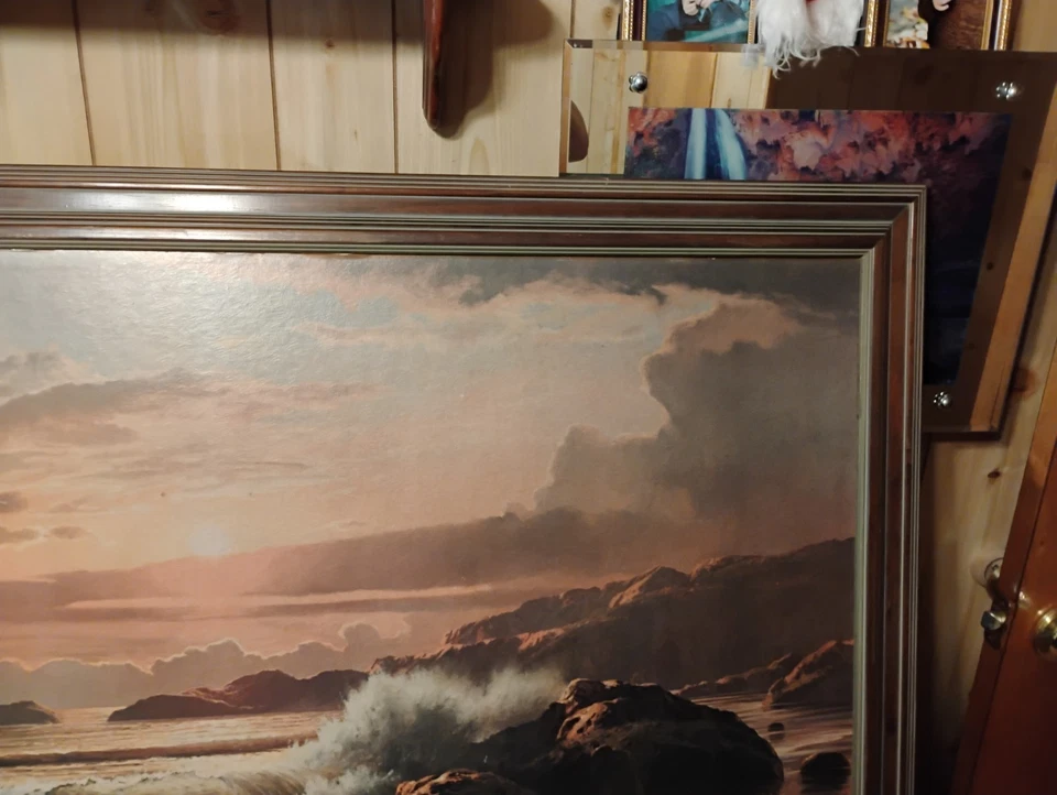 ROBERT WOOD ORIGINAL OIL PAINTING large 51 inches wide x 27inches high - Image 4 of 4