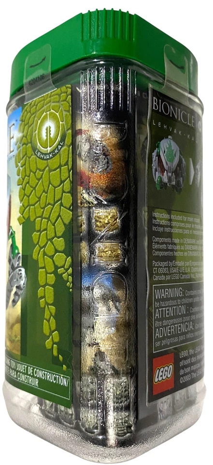 LEGO 8576 Bionicle Bohrok Lehvak Kal com Mini CD NOVO EM FOLHA LACRADO DE FÁBRICA Antigo 2003 - Imagem 3 de 4