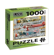 Lang Companies,  Planes 1000 Piece Puzzle by Artly (Bought New Never Worked)