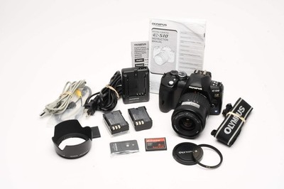 Olympus E510 IS 4/3 Camera w/14-45mm f3.5-5.6 zoom, 2Batts, CF, Great!
