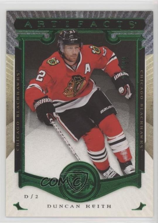 2015-16 Upper Deck Artifacts Emerald /99 Duncan Keith #44 HOF 6i4