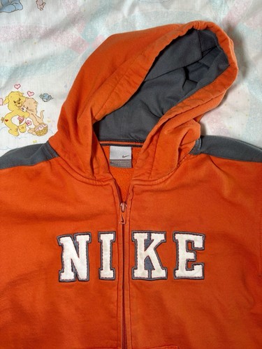 Vintage Y2K Orange Nike Jacket Size 7 Years - Picture 2 of 3