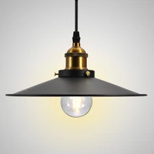 Vintage Industrial Retro Style Metal Lamp Shade Ceiling Hanging Pendant Light