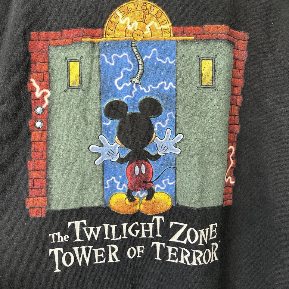The Twilight Zone Tower of Terror Disney Mickey Tshirt Boys Medium Single Stitch - Image 3 of 4