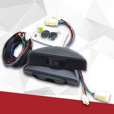 Universal 3 Rocker Switch Kit Door Lock Power Windows For Front 2 Doors 12v