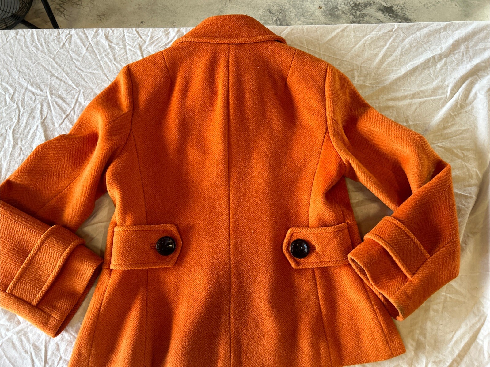 Talbots Orange Wool Basic Jacket Size 12 With Ove… - image 10