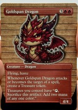 Goldspan Dragon Proxy Card with Custom designed art