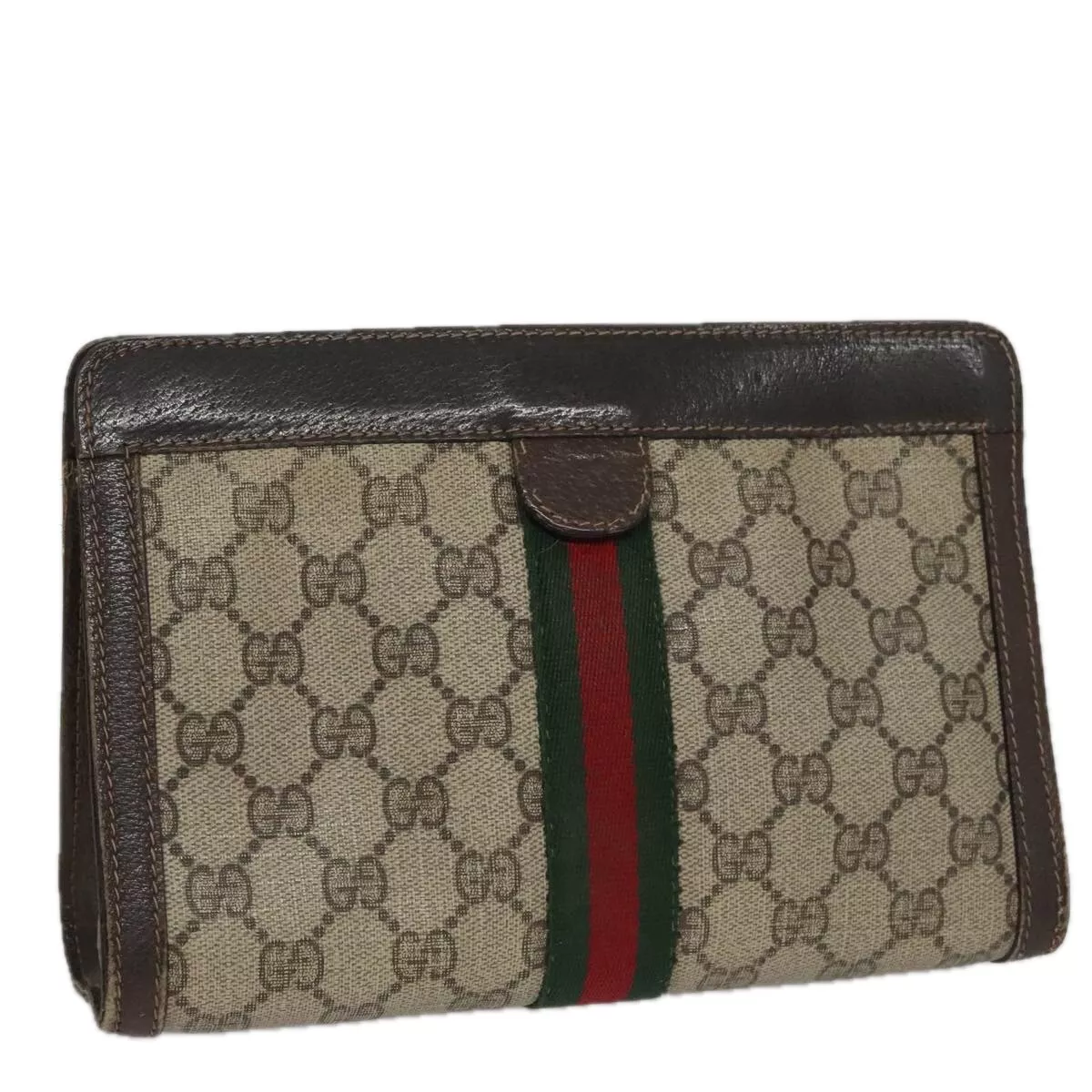 Sac pochette GUCCI GG Supreme Web Sherry Line beige 41 014 2125 23 authentique bs20821