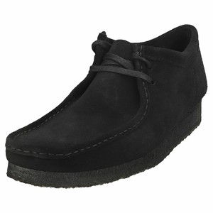 black suede wallabee