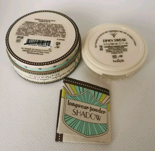 Benefit PINKY SWEAR Longwear Powder Shadow 3g Eyeshadow Boxed Rare #READ DESCRIP - Picture 2 of 9