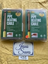 2- New MD Electric Pipe Heating Cable 84watt  12 ft. 04341    12'  TWO