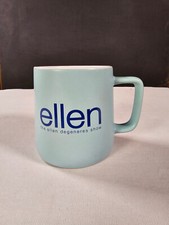 The Ellen Degeneres TV Show Ceramic Coffee Mug Studio Souvenir Blue USA Made