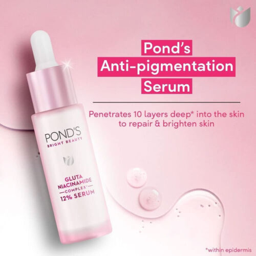 Pond's Bright Beauty Gluta-Niacinamide Complex 12% Serum For Dark Spots 28 Ml - Picture 4 of 5
