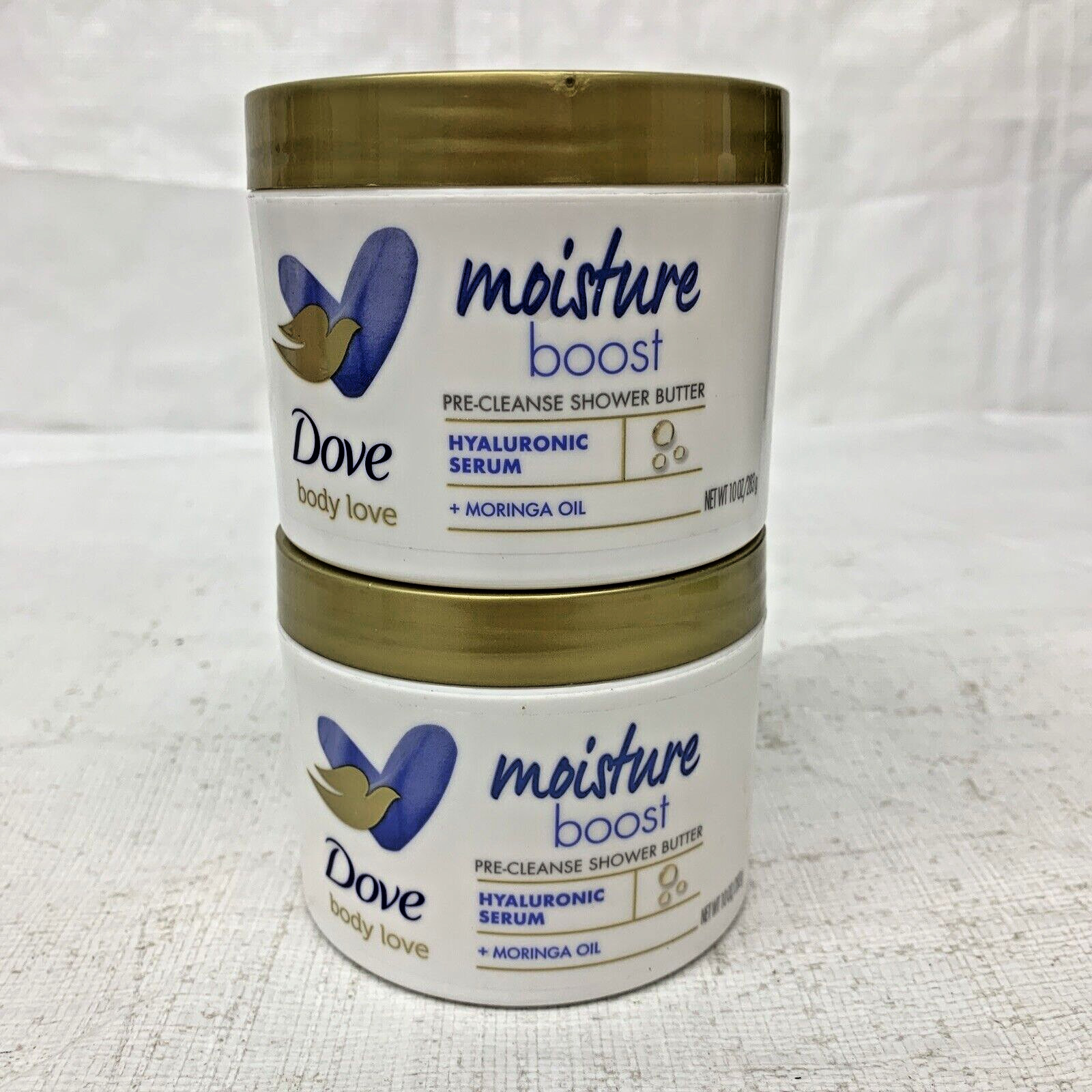 Dove Body Love Moisture Boost Pre-Cleanse Shower Butter+Moringa Oil (2 Pack)