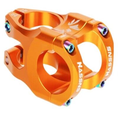 MTB Mountain Bike Bicycle Handlebar Stem 35mm Orange UK