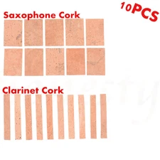 10pcs Professional Natural Neck Cork Sheet Clarinet Joint Pad For Saxophone