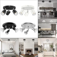 Industrial GU10 3 Light Track Lighting Ceiling Spot Light Fixtures Track Light 