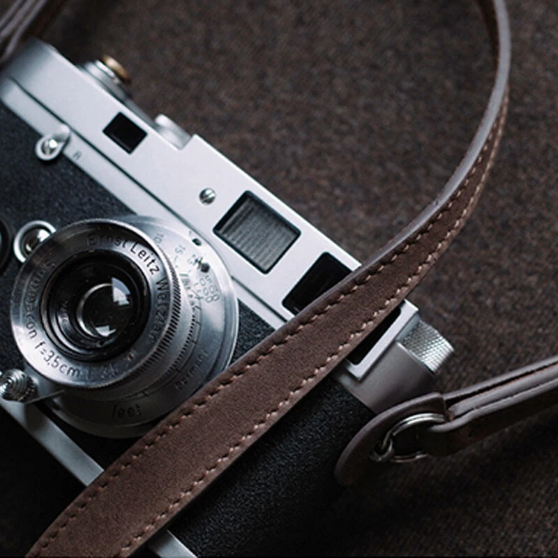 Hole Type Genuine Leather Camera Strap Leica M3 M6 M9 M10 Fuji Sony Nikon Canon - Image 2 of 4