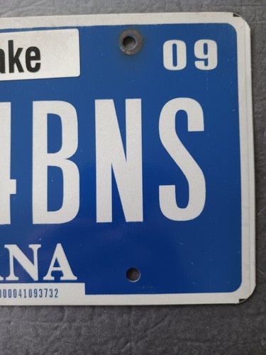 2009 45 Lake Indiana License Plate 374BNS Auto Car Truck Slight Bend - Picture 11 of 14