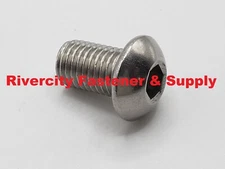 5/16-24x1/2 Stainless Button Allen Head Bolts 5/16x24 x .50 Screws 5/16x24x1/2"