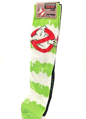 GHOSTBUSTERS CREW LENGTH SOCKS MEDIUM MEN  6-10, WOMEN 5-10, KIDS 5-8 (NEW)
