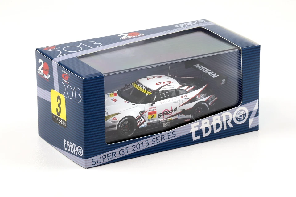 1:43 Ebbro Nissan GT-R R35 Super GT300 S Road NDDP GT-R 2013 #3 Hoshino/ Sasaki - Immagine 3 di 3