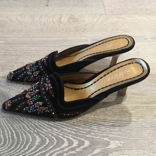 Matisse Beaded Velvet Open Back Heel - Picture 2 of 6