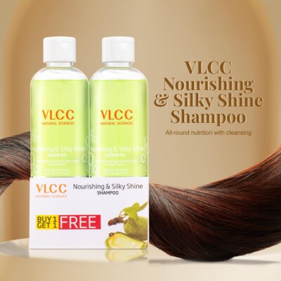 VLCC Natural Sciences Nourishing & Silky Shine Shampoo 350 ml x 2 Kombipack
