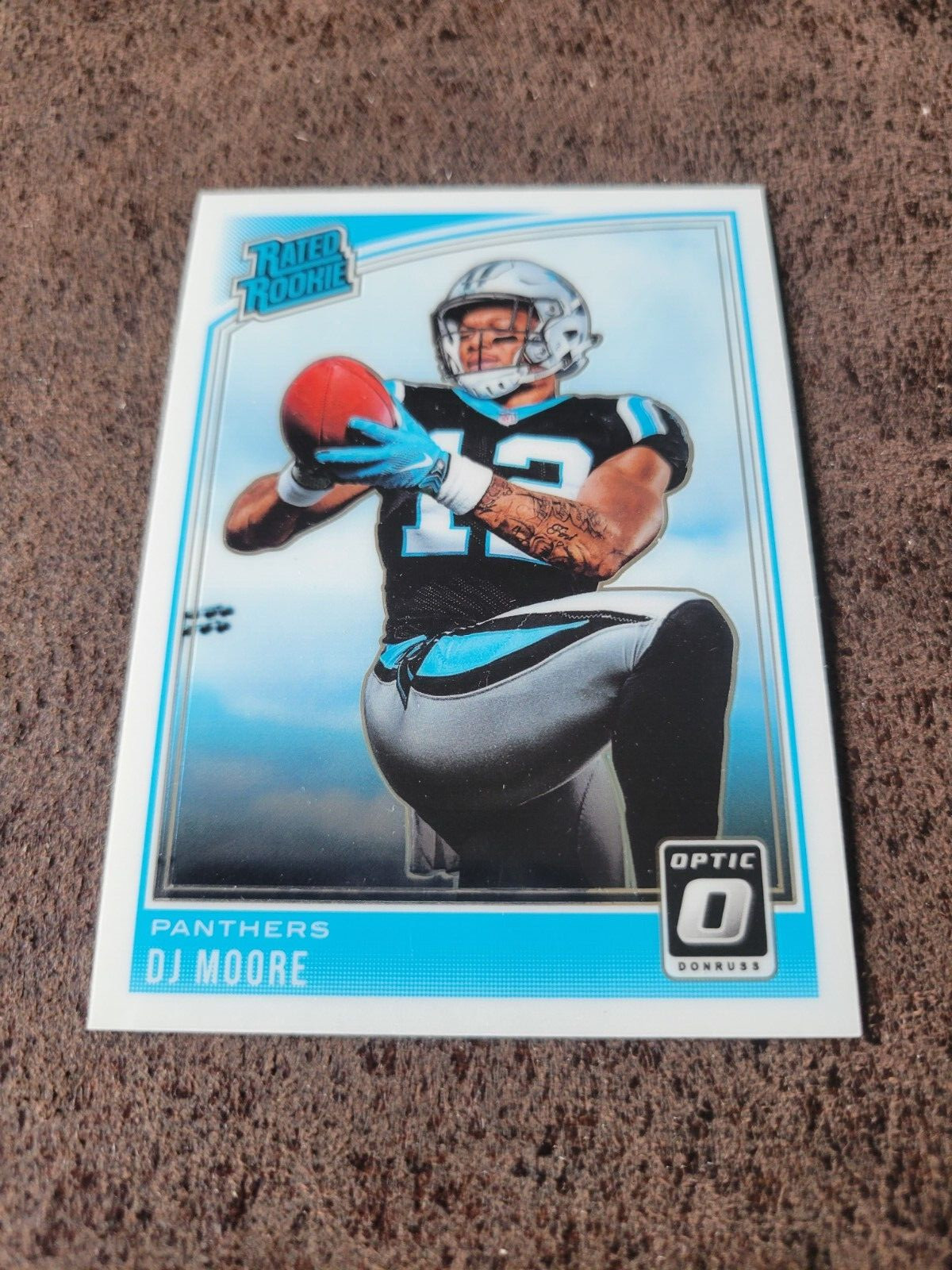 2018 Donruss Optic Football Rookie D.J. Moore #166 - Chicago Bears