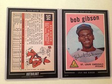 1959 Bob Gibson RC Cardinals Hof 2016 Topps Anthology 5X7 Silber # Ed / 49 Made