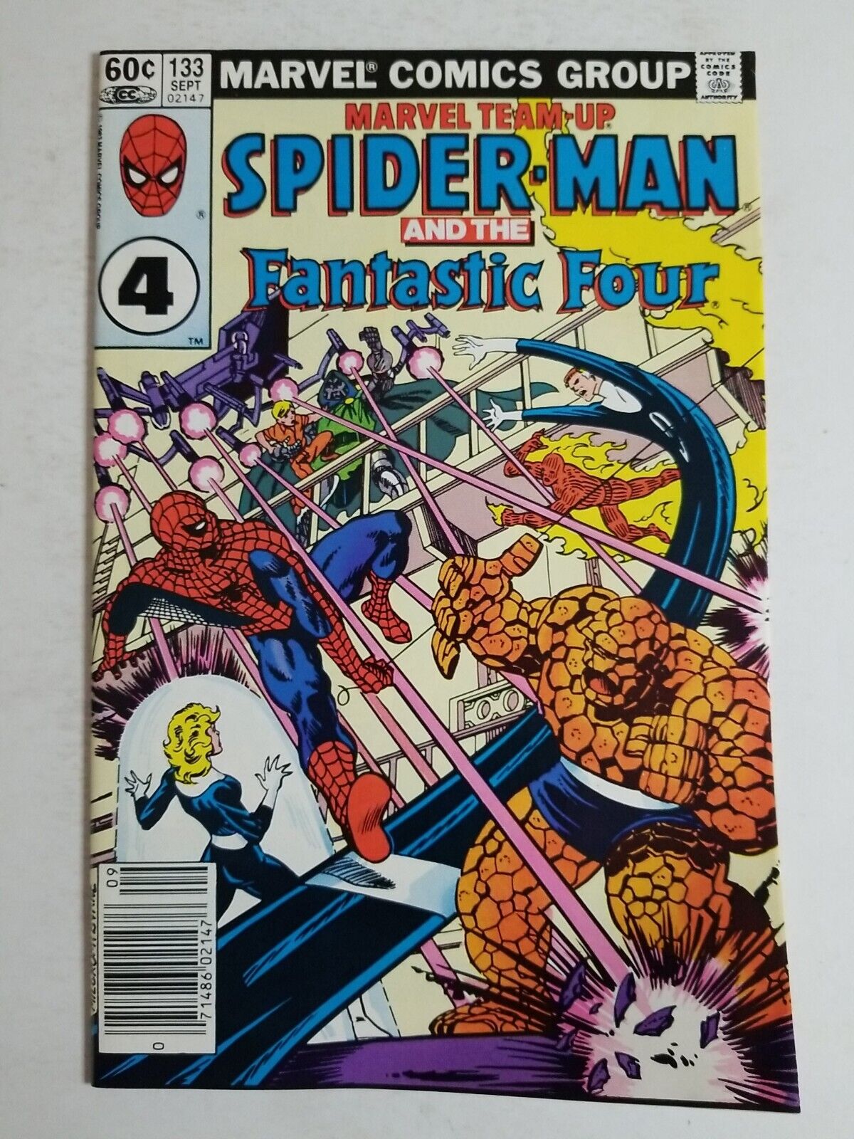Marvel Team-Up (1972) #133 - Very Fine - Spider-Man, Fantastic Four Newsstand 