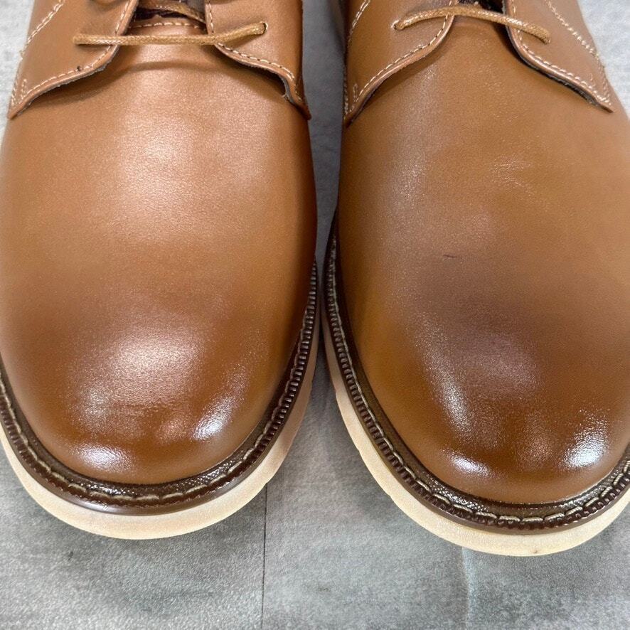 VANCE CO. Men\'s Tan Thad Faux-Leather Lace-Up Oxfords SZ 13 s-l400.jpg main image 3
