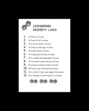 Leonberger - CUSTOM MATTED - Dog Art Print - P/L