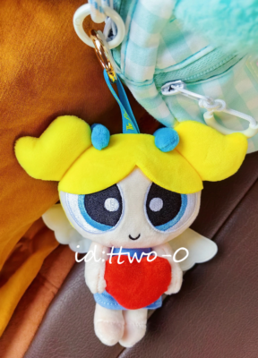Angel Blossom The Powerpuff Girls Plush Toy Key Chain Keychain Bag