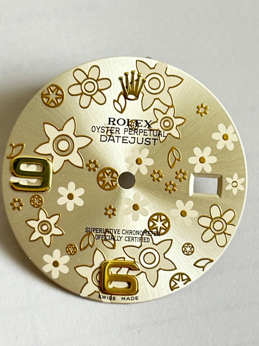 ORIGINAL Rolex Dial 36mm Datejus yellow Floral 116200/116233 Swiss