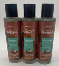 3x Pantene Truly Natural Conditioning Serum W/Coconut & Jojoba Oil 3.9 Fl Oz