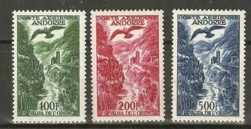 Sellos de Andorra correo aéreo