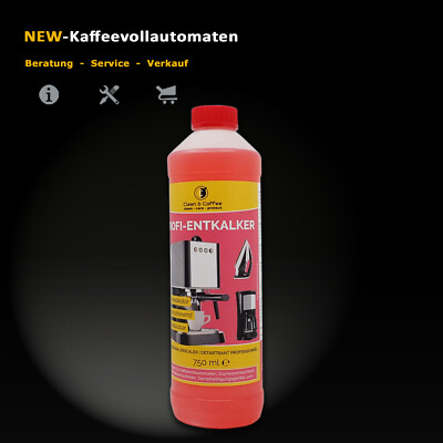 Profi Entkalker flüssig rot zu DeLonghi Jura Saeco Bosch Siemens Kaffeeautomaten