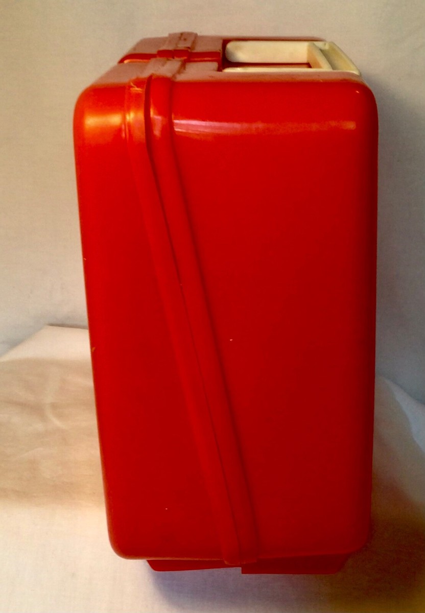 Vintage Sanrio Hello Kitty Lunch Box 1986 Thermos Japan Red