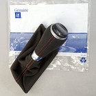 New GM Suede W/ Torch Red Stitching Automatic Shift Knob And Boot 16-19 Corvette