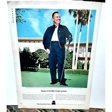 1963 Golf Billy Casper Clothing Ronson Lighter Print Ad vintage  Original