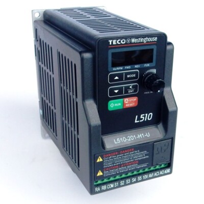.5HP, VFD, 115 Volts, 1 Phase, IP 20, TECO, L510-1P5-H1-U