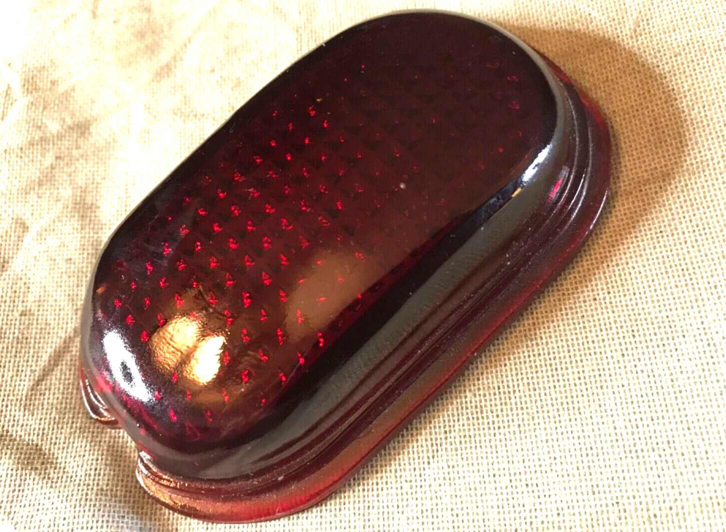 NORS 1937 1938 PONTIAC LYNX-EYE GLASS TAIL LIGHT LENS T-331